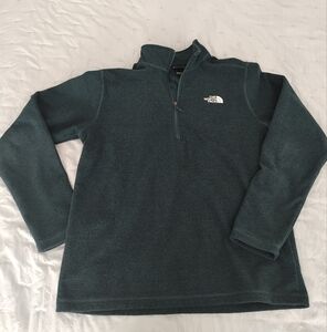 The North Face Green Quarter Zip Pullover Sweater